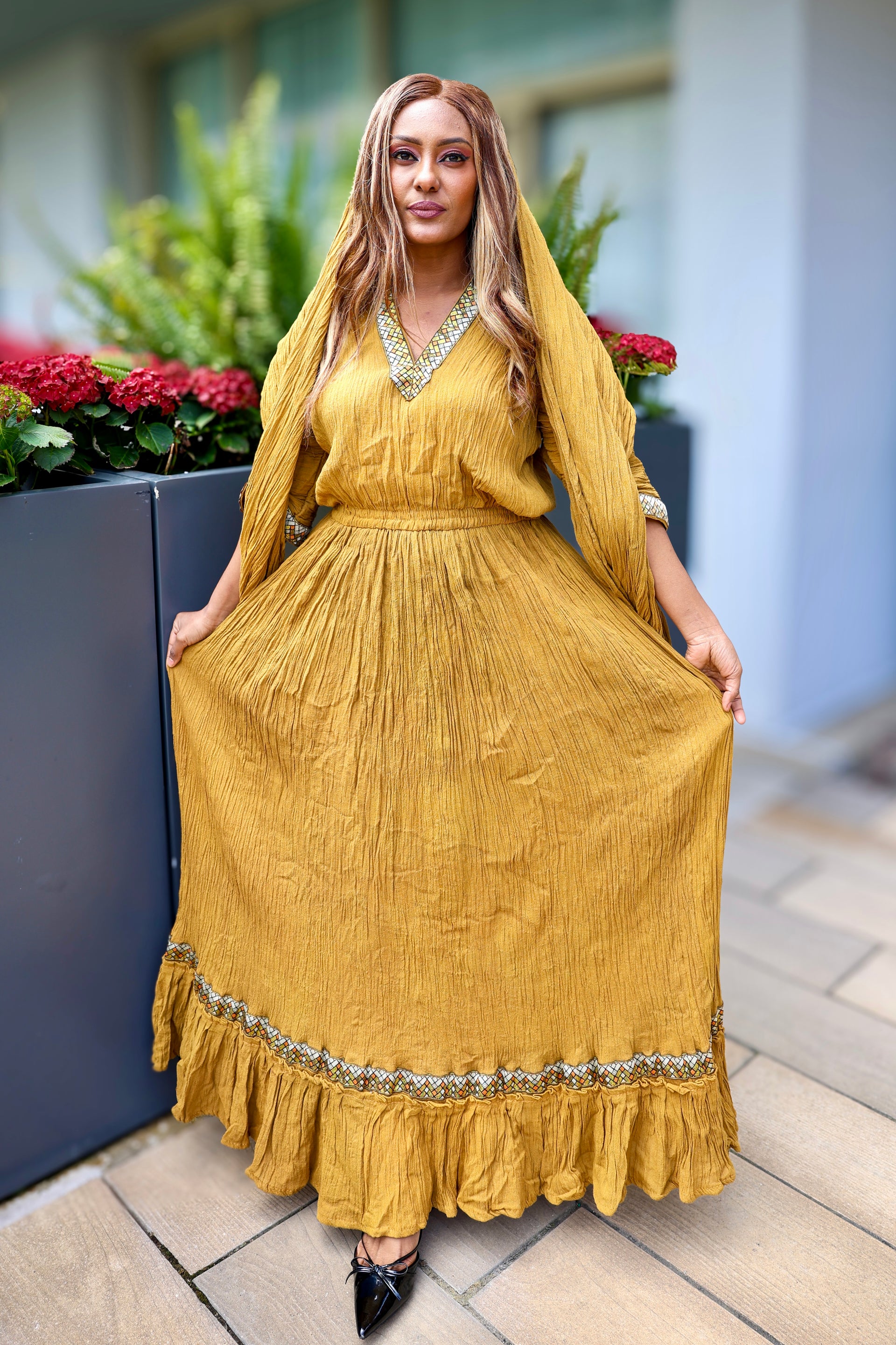 Women cultural long dress