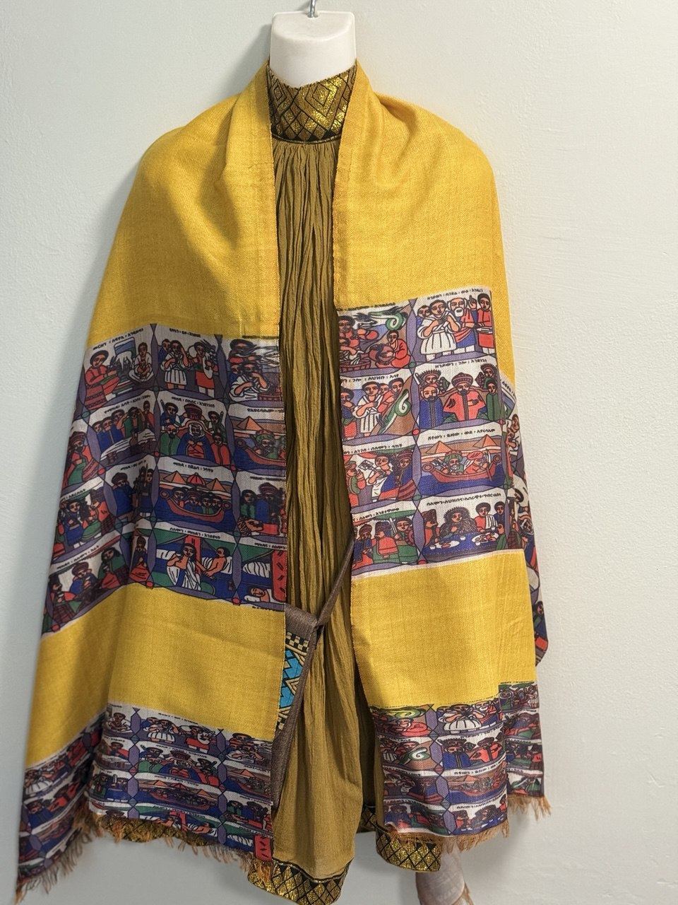 Women handmade cultural wide scarf